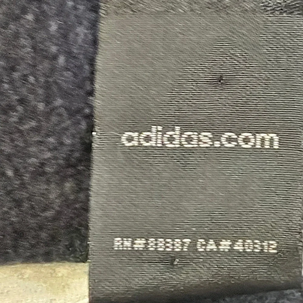 Adidas‎ Mens Hoodie Black Embroidered Logo Pullover Fleece Sweatshirt Medium